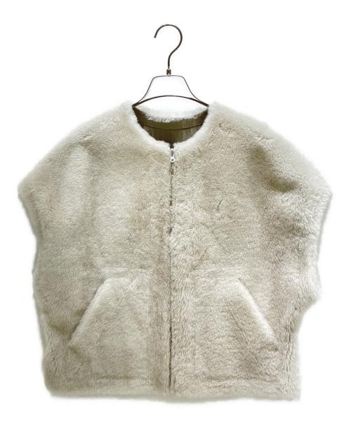 CYCLAS（シクラス）CYCLAS (シクラス) リバーシブルムートンショートジレ アイボリー サイズ:34 未使用品の古着・服飾アイテム