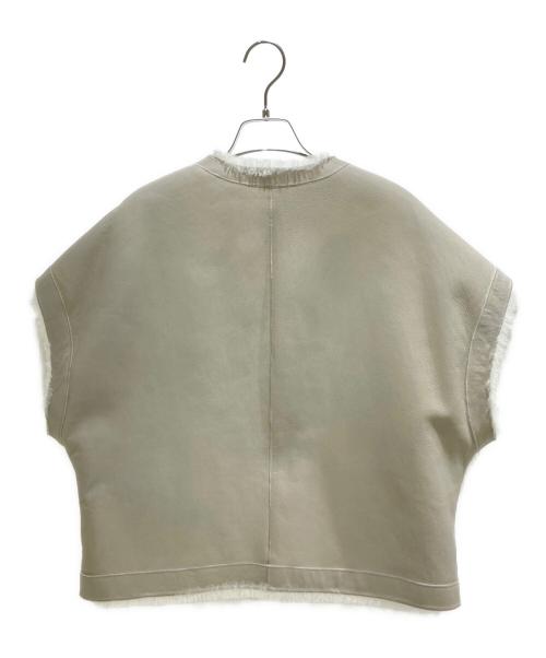 CYCLAS（シクラス）CYCLAS (シクラス) リバーシブルムートンショートジレ アイボリー サイズ:34 未使用品の古着・服飾アイテム