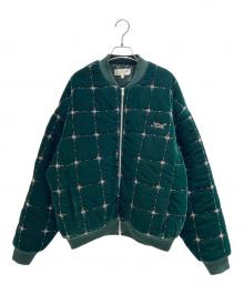 KITH（キス）の古着「ビーズ Velvet Clay ボンバー ジャケット KH 」｜グリーン