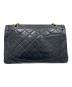CHANEL (シャネル) パリ限定マトラッセ ブラック/ゴールド×シルバー金具：350000円