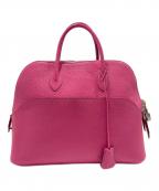 HERMESエルメス）の古着「ボリード1923/シェブルミゾル/ハンドバッグ/ピンク系/□J刻印」｜ピンク系/シルバー金具