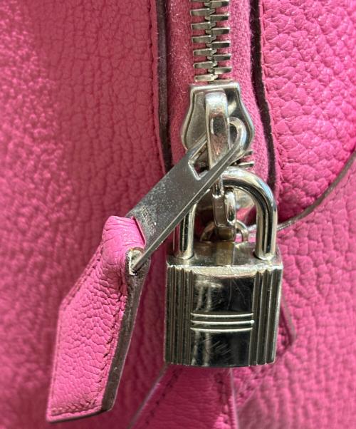 HERMES（エルメス）HERMES (エルメス) ボリード1923/シェブルミゾル/ハンドバッグ/ピンク系/□J刻印 ピンク系/シルバー金具 サイズ:-の古着・服飾アイテム