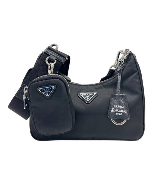 PRADA（プラダ）PRADA (プラダ) Re-ナイロンショルダーバッグ ブラック サイズ:-の古着・服飾アイテム
