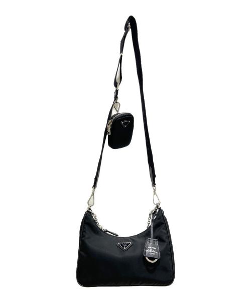 PRADA（プラダ）PRADA (プラダ) Re-ナイロンショルダーバッグ ブラック サイズ:-の古着・服飾アイテム
