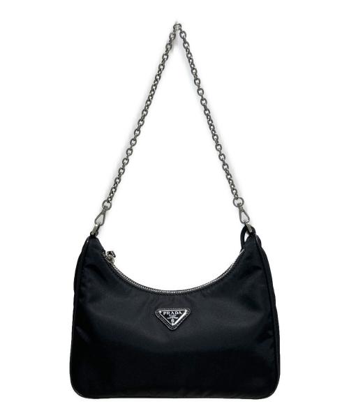 PRADA（プラダ）PRADA (プラダ) Re-ナイロンショルダーバッグ ブラック サイズ:-の古着・服飾アイテム