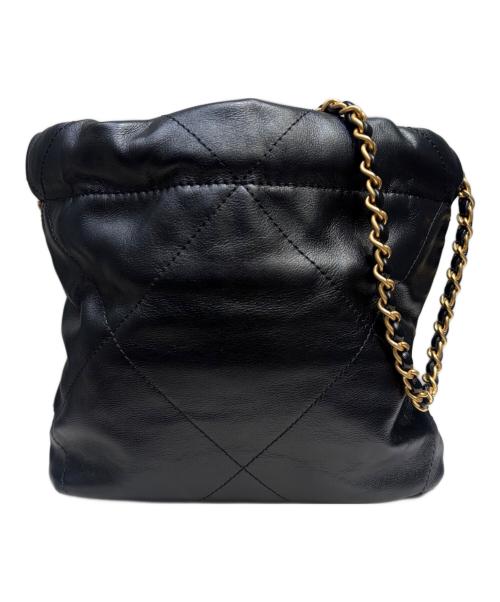 CHANEL（シャネル）CHANEL (シャネル) シャネル22 ミニ ブラック×ゴールド金具 サイズ:ミニの古着・服飾アイテム