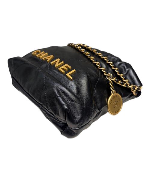 CHANEL（シャネル）CHANEL (シャネル) シャネル22 ミニ ブラック×ゴールド金具 サイズ:ミニの古着・服飾アイテム