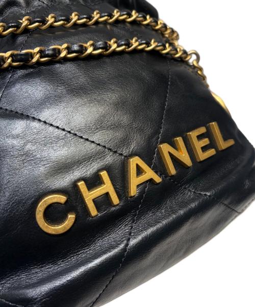 CHANEL（シャネル）CHANEL (シャネル) シャネル22 ミニ ブラック×ゴールド金具 サイズ:ミニの古着・服飾アイテム