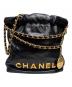 CHANEL（シャネル）の古着「シャネル22 ミニ」｜ブラック×ゴールド金具