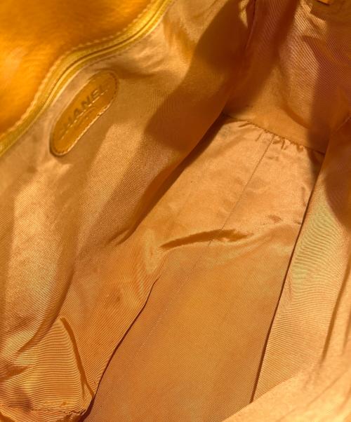 CHANEL（シャネル）CHANEL (シャネル) ココマークトートバッグ　キャビアスキン オレンジの古着・服飾アイテム