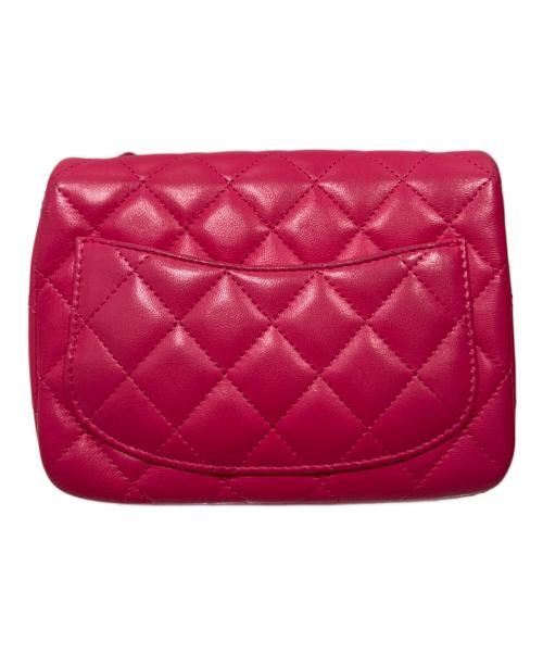 CHANEL（シャネル）CHANEL (シャネル) Mini Matelasse（ミニマトラッセ） ピンク×シルバー金具 サイズ:ミニ/miniの古着・服飾アイテム