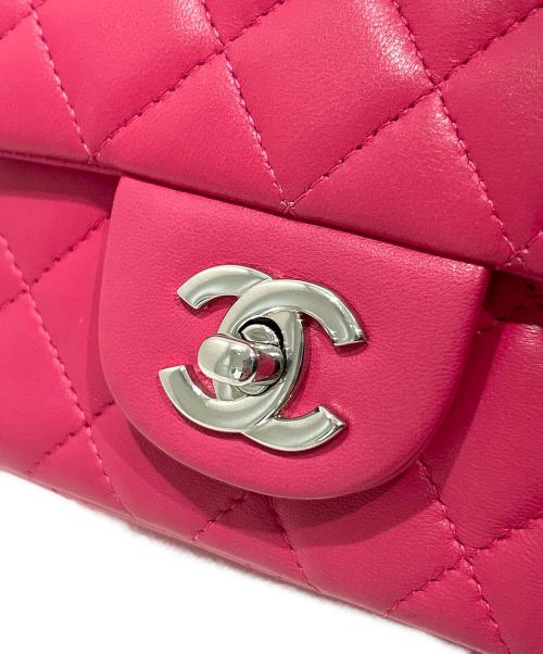 CHANEL（シャネル）CHANEL (シャネル) Mini Matelasse（ミニマトラッセ） ピンク×シルバー金具 サイズ:ミニ/miniの古着・服飾アイテム