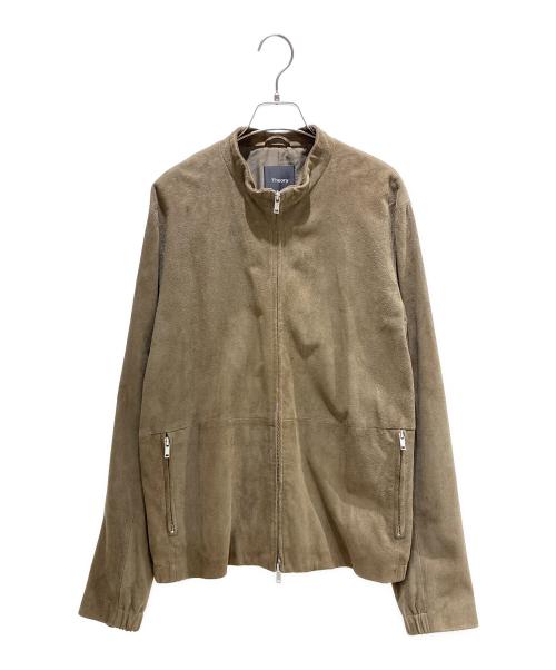 theory（セオリー）theory (セオリー) スエードジャケット ベージュ サイズ:Lの古着・服飾アイテム