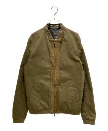 ETRO（エトロ）の古着「スエード切替リバーシブルボンバージャケット」｜オリーブ