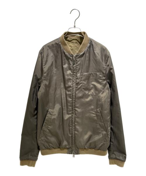ETRO（エトロ）ETRO (エトロ) スエード切替リバーシブルボンバージャケット オリーブ サイズ:Sの古着・服飾アイテム