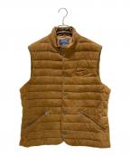 POLO RALPH LAURENポロ・ラルフローレン）の古着「キルテッドスエード中綿ベスト 710689218001」｜ブラウン