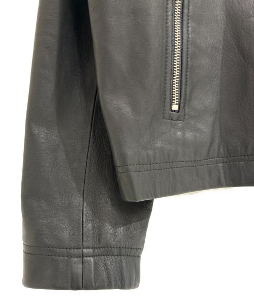 theory（セオリー）theory (セオリー) Morvek Zip Leather Jacket ブラック サイズ:Lの古着・服飾アイテム