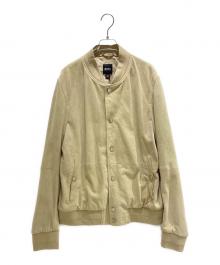 HUGO BOSS（ヒューゴ ボス）の古着「ゴート スエード レザージャケット 10244013」｜アイボリー