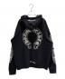 CHROME HEARTS (クロムハーツ) Horseshoe Floral Hoodie/ホースシューフローラルフーディーパーカー ブラック サイズ:XL：200000円
