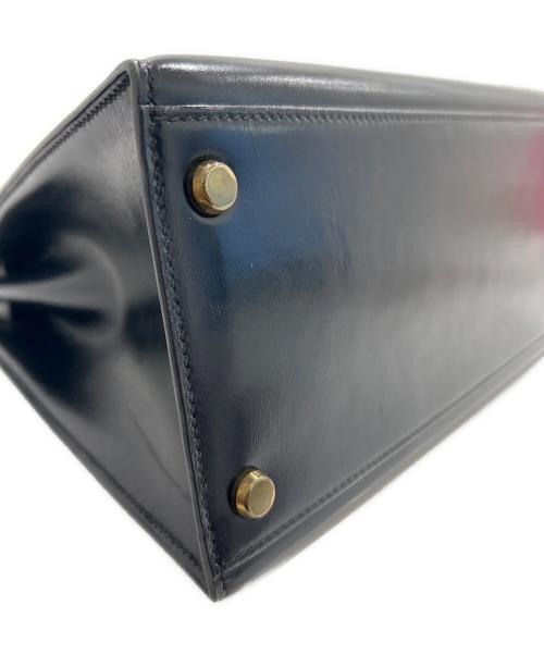 HERMES（エルメス）HERMES (エルメス) ケリー32 外縫い/ブラック/ゴールド金具/ボックスカーフ/〇N刻印:1984年製 ブラック サイズ:32の古着・服飾アイテム