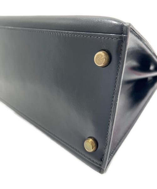 HERMES（エルメス）HERMES (エルメス) ケリー32 外縫い/ブラック/ゴールド金具/ボックスカーフ/〇N刻印:1984年製 ブラック サイズ:32の古着・服飾アイテム