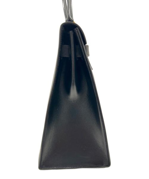 HERMES（エルメス）HERMES (エルメス) ケリー32 外縫い/ブラック/ゴールド金具/ボックスカーフ/〇N刻印:1984年製 ブラック サイズ:32の古着・服飾アイテム