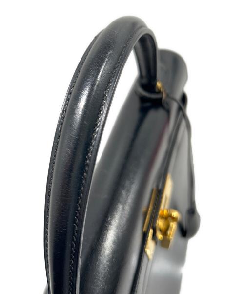 HERMES（エルメス）HERMES (エルメス) ケリー32 外縫い/ブラック/ゴールド金具/ボックスカーフ/〇N刻印:1984年製 ブラック サイズ:32の古着・服飾アイテム