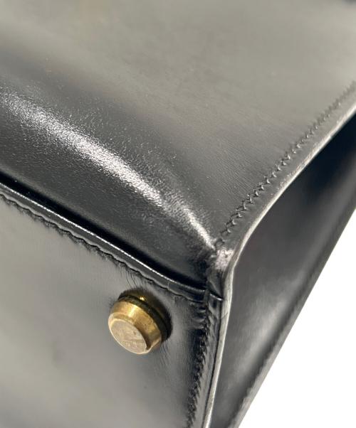 HERMES（エルメス）HERMES (エルメス) ケリー32 外縫い/ブラック/ゴールド金具/ボックスカーフ/〇N刻印:1984年製 ブラック サイズ:32の古着・服飾アイテム