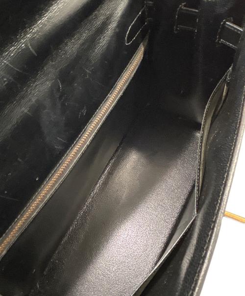 HERMES（エルメス）HERMES (エルメス) ケリー32 外縫い/ブラック/ゴールド金具/ボックスカーフ/〇N刻印:1984年製 ブラック サイズ:32の古着・服飾アイテム