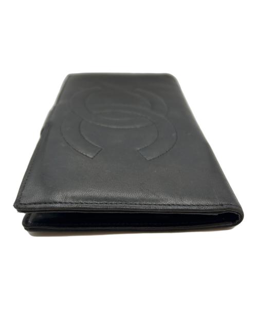 CHANEL（シャネル）CHANEL (シャネル) ココマークロングウォレット ブラック サイズ:-の古着・服飾アイテム