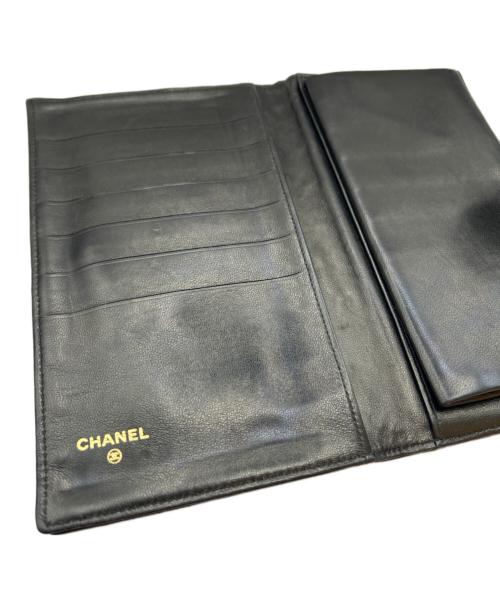 CHANEL（シャネル）CHANEL (シャネル) ココマークロングウォレット ブラック サイズ:-の古着・服飾アイテム