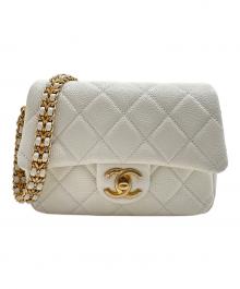 CHANEL（シャネル）の古着「ミニマトラッセ 」｜ホワイト×ゴールド金具
