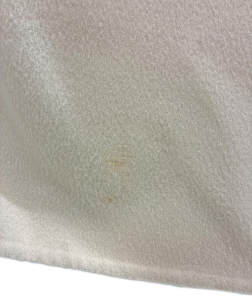 HERMES（エルメス）HERMES (エルメス) 襟レザー切替カシミヤコート アイボリー サイズ:34の古着・服飾アイテム