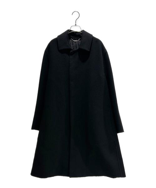 Christian Dior（クリスチャン ディオール）Christian Dior (クリスチャン ディオール) ダブルフェイスオブリークウールコート ブラック サイズ:48の古着・服飾アイテム