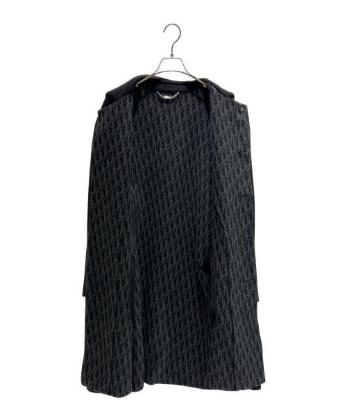Christian Dior（クリスチャン ディオール）Christian Dior (クリスチャン ディオール) ダブルフェイスオブリークウールコート ブラック サイズ:48の古着・服飾アイテム