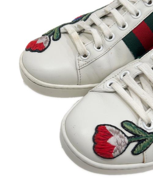 GUCCI（グッチ）GUCCI (グッチ) Sherry Line Sneakers シェリーラインスニーカー 431917 ホワイト サイズ:43の古着・服飾アイテム