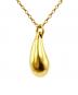 TIFFANY & Co.（ティファニー アンド コー）の古着「Tear drop Necklace ティアドロップネックレス/K18YG」｜ゴールド