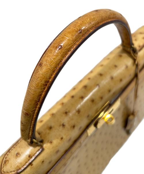 HERMES（エルメス）HERMES (エルメス) Kelly32/ケリー32/外縫い/ゴールド金具/オーストリッチ/サフラン サイズ:32の古着・服飾アイテム