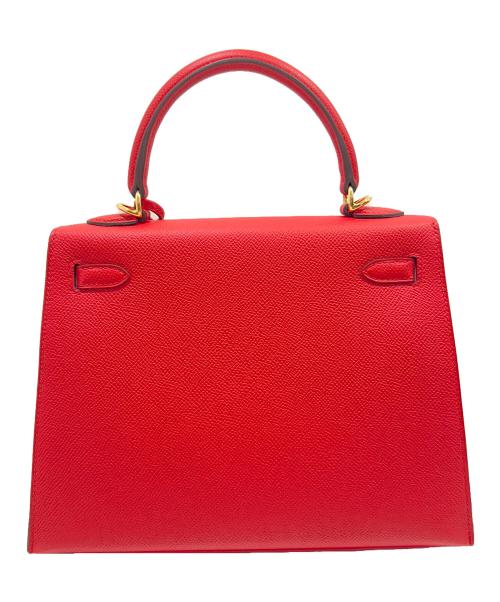 HERMES（エルメス）HERMES (エルメス) ケリー25/外縫い/ルージュラデュー/ゴールド金具/ヴォーエプソン/K刻印2025年製 ルージュラデュー×ゴールド金具 未使用品の古着・服飾アイテム