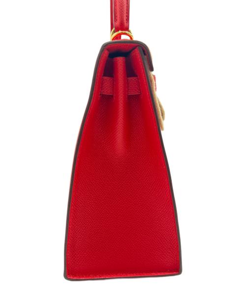 HERMES（エルメス）HERMES (エルメス) ケリー25/外縫い/ルージュラデュー/ゴールド金具/ヴォーエプソン/K刻印2025年製 ルージュラデュー×ゴールド金具 未使用品の古着・服飾アイテム