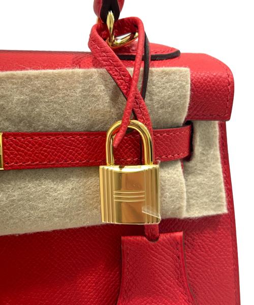 HERMES（エルメス）HERMES (エルメス) ケリー25/外縫い/ルージュラデュー/ゴールド金具/ヴォーエプソン/K刻印2025年製 ルージュラデュー×ゴールド金具 未使用品の古着・服飾アイテム