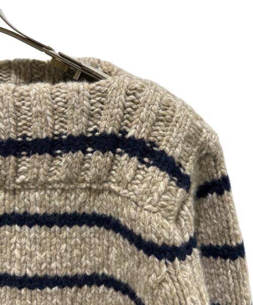 CELINE（セリーヌ）CELINE (セリーヌ) 23AW MARINIERE BOAT NECK SWEATER 2AD8M100W ベージュ サイズ:Sの古着・服飾アイテム