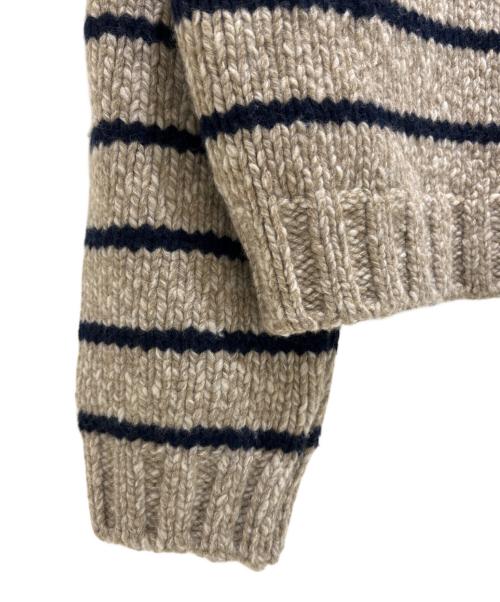 CELINE（セリーヌ）CELINE (セリーヌ) 23AW MARINIERE BOAT NECK SWEATER 2AD8M100W ベージュ サイズ:Sの古着・服飾アイテム
