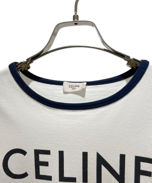 CELINE（セリーヌ）CELINE (セリーヌ) CELINE PARIS Tシャツ/CELINE PARIS T-Shirt/2X872671Q ホワイト サイズ:Sの古着・服飾アイテム