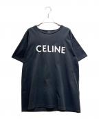 CELINEセリーヌ）の古着「Loose Fit Logo T-Shirt ルーズフィットロゴTシャツ/2X764671Q」｜ブラック