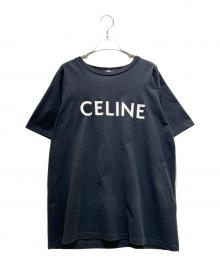 CELINE（セリーヌ）の古着「Loose Fit Logo T-Shirt ルーズフィットロゴTシャツ/2X764671Q」｜ブラック