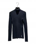 LOUIS VUITTONルイ ヴィトン）の古着「ロゴタートルネックニット RW211W IQS FGKL22」｜ブラック