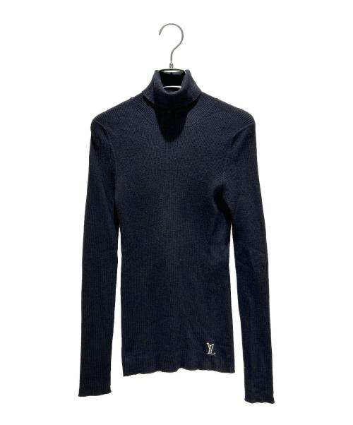 LOUIS VUITTON（ルイ ヴィトン）LOUIS VUITTON (ルイ ヴィトン) ロゴタートルネックニット RW211W IQS FGKL22 ブラック サイズ:Mの古着・服飾アイテム