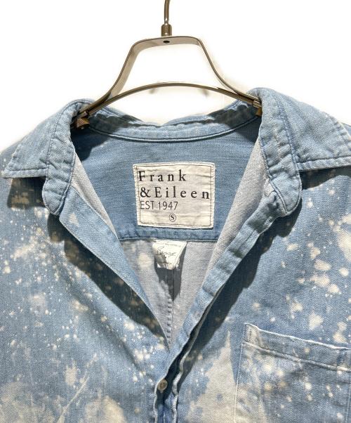 Frank&Eileen（フランクアンドアイリーン）Frank&Eileen (フランクアンドアイリーン) スプラッターペイントデニムシャツ/Barryシャツ スカイブルー サイズ:Sの古着・服飾アイテム