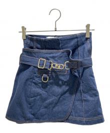 FENDI（フェンディ）の古着「レイヤードデニムスカート」｜インディゴ